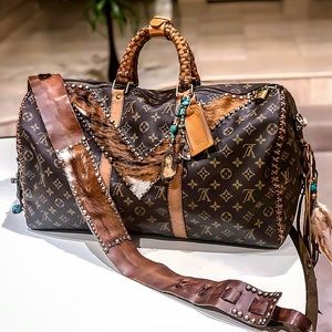 Louis Vuitton Keepall Bandouliere 50 Fringe Duffle